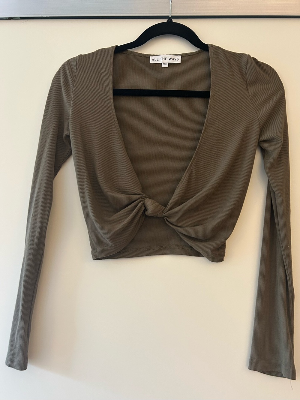 All The Ways Tiffany knot front top